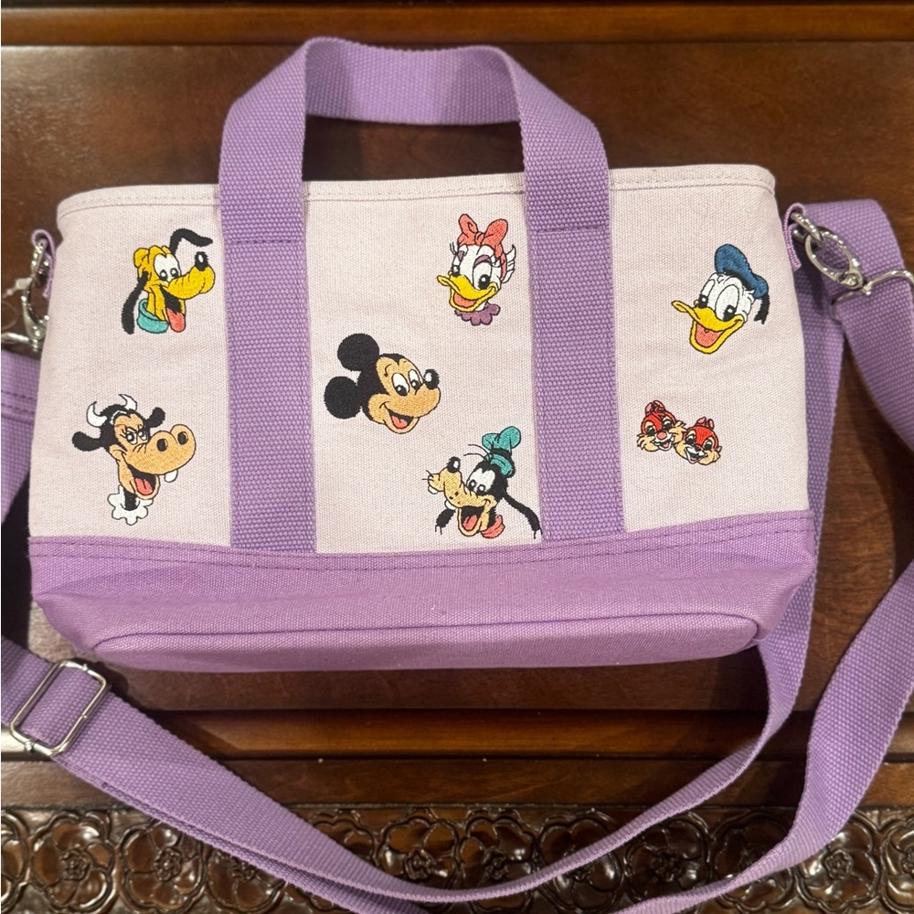 Disney Character Canvas Tote Bag - Purple